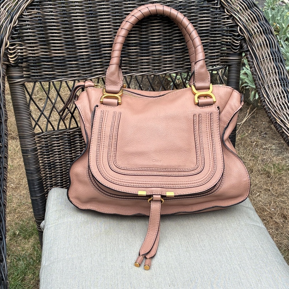 Chloe Large Marcie Authentic Satchel  Purse Bag